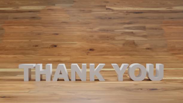 istock Thank you sign text object , 3D illustration rendering 1363091587