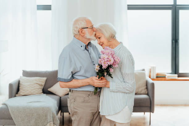 istock Elderly couple in love 1363092444