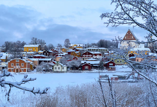 istock Porvoo old town winter time 1363096174