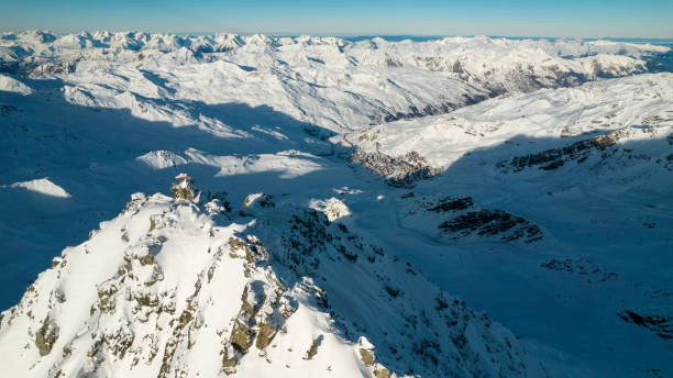 istock French Alps and Val Thorens drone photo 1363099152