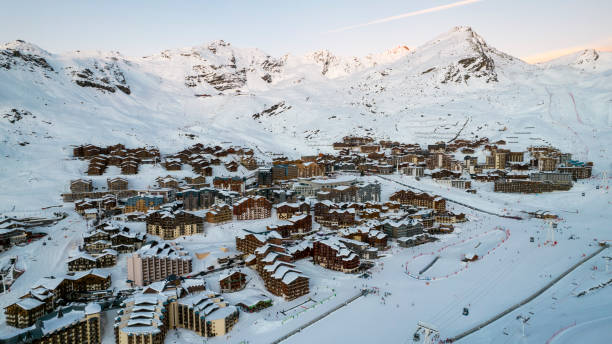 istock French Alps and Val Thorens drone photo 1363099206