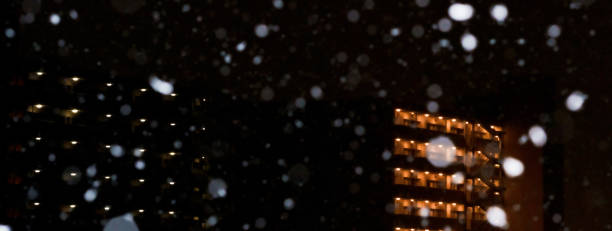 istock Japanese snow cityscape in winter 1363100230