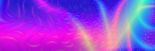 Neon Colorful Bright Light Widescreen Art Background Stock Illustration -  Download Image Now - iStock