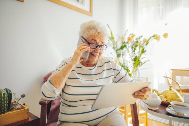 istock Senior woman at home 1363106659