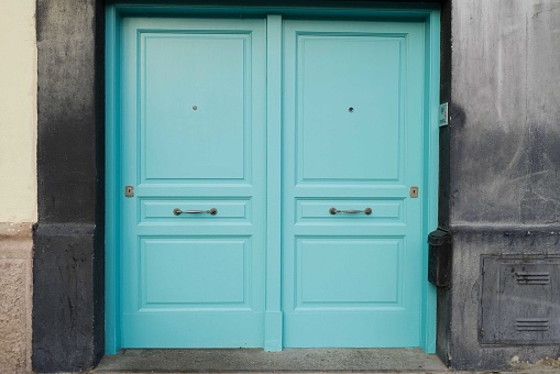 Blue doors