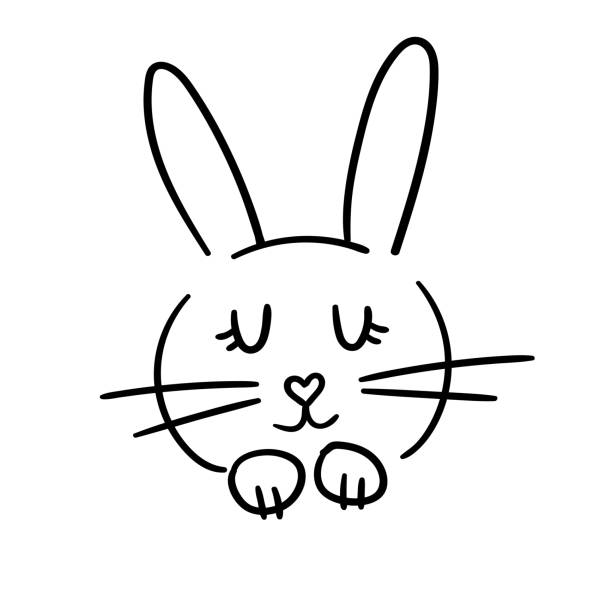 502 Drawing Of Cute Bunny Tattoo Illustrations & Clip Art - iStock