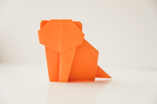 Paper Origami Tiger  for the Lunar Year of the Tiger