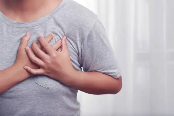 Photo of Acute chest pain requires immediate medical attention.