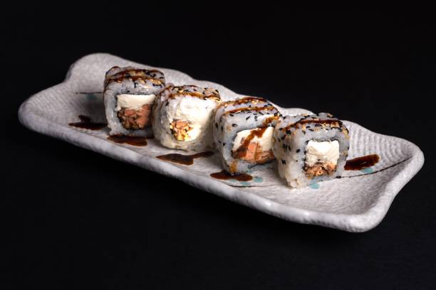 istock Japanese food sushi roll 1363121409