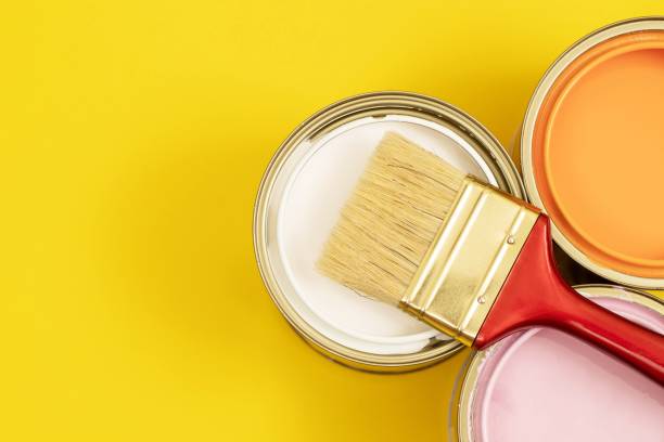 istock Should be cleaned immediately. While painting should have a clean damp cloth close at hand. and keep wiping the paint splashes 1363121526