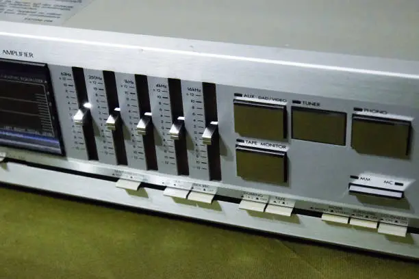 integrated amplifier class super A. jvc ax-50. Vintage equipment from the 80s.