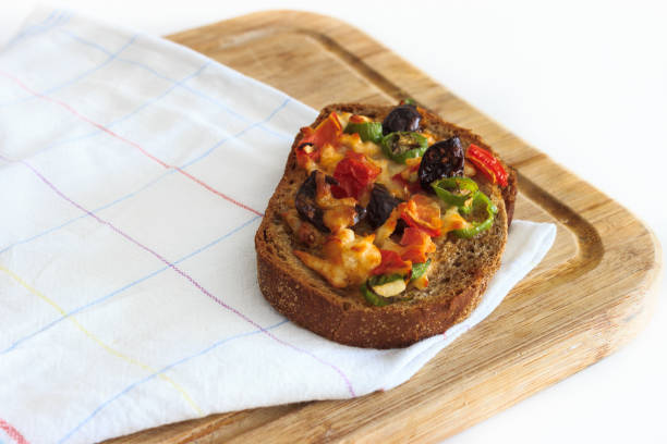 istock Little homemade pizza and napkin 1363137092