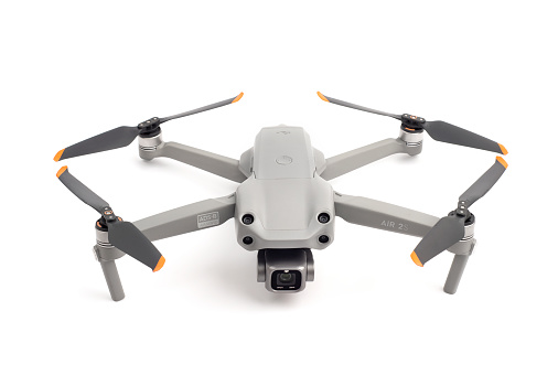 DJI Air 2S Drone on white background.