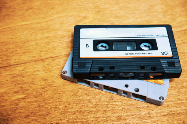 istock Two vintage audio cassettes 1363137396