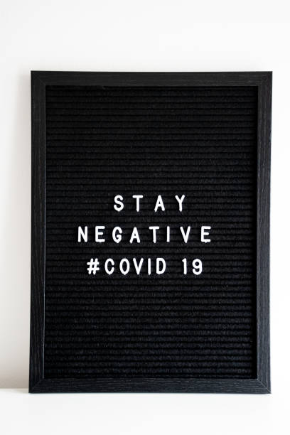 istock Stay negative covid - 19 sign 1363142341