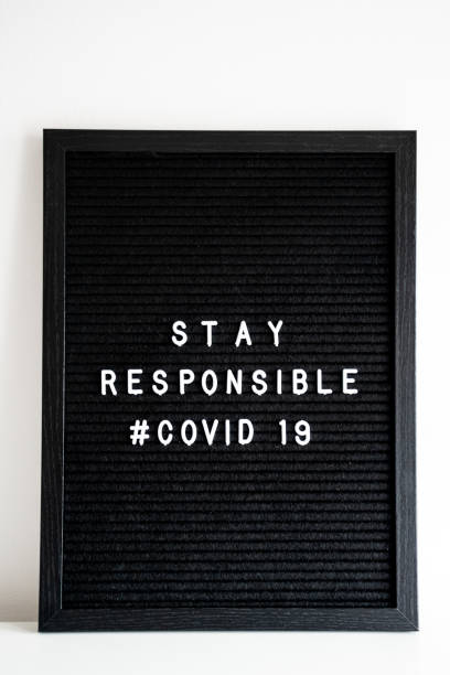 istock Stay responsible covid - 19 sign 1363142382