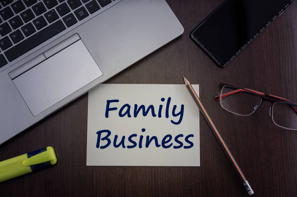 istock Family business inscription 1363143909