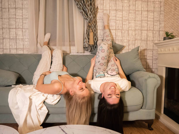 istock Girls in a hotel room 1363147775