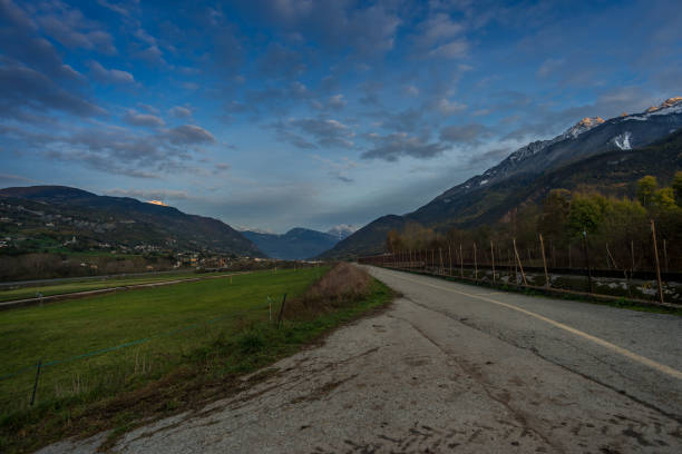 istock mountain panorama in winter at blue hour 1363153892
