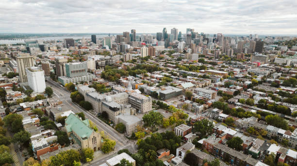 istock Aerial over Montreal, Canada in the summer 1363154065