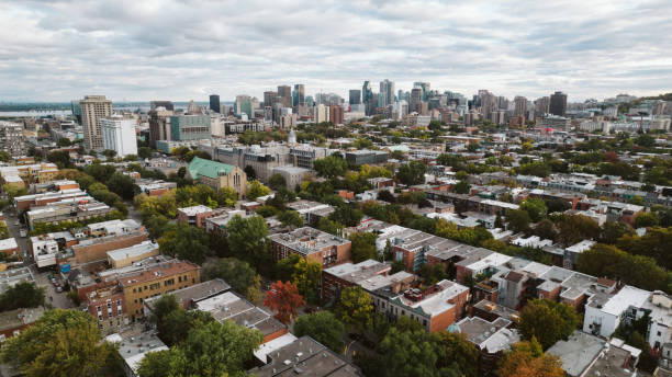 istock Aerial over Montreal, Canada in the summer 1363154071