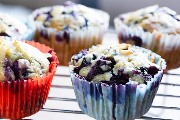 istock homemade blueberry muffin on cake rack 1363157779