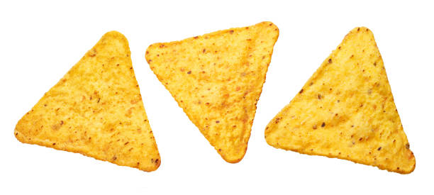 istock Delicious nachos chips on white 1363162166