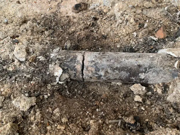 Photo of lead pipe