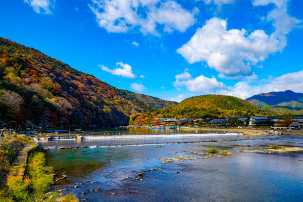 istock Togetsukyo Bridge in Arashiyama, Kyoto 1363174873