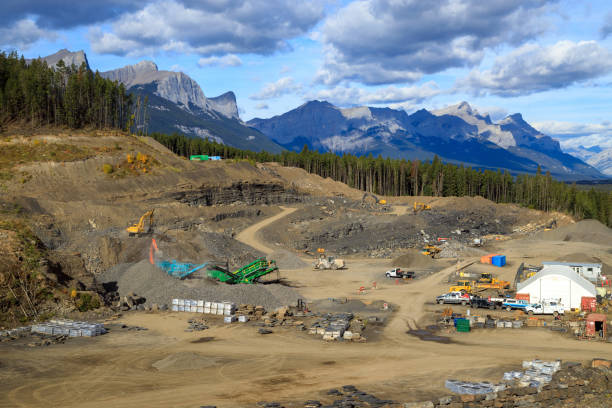 Rundle Stone Rock Quarry Banff Alberta Canada