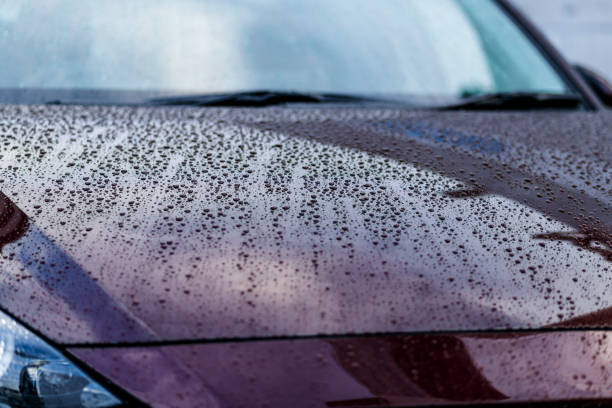istock Rain drops on the car body 1363187369