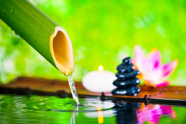 Spa, wellness and therapy with the hands of a massage therapist holding hot stones for alternative treatment, rest and relaxation. Luxury, stress relief and unwind with a masseuse in a health club