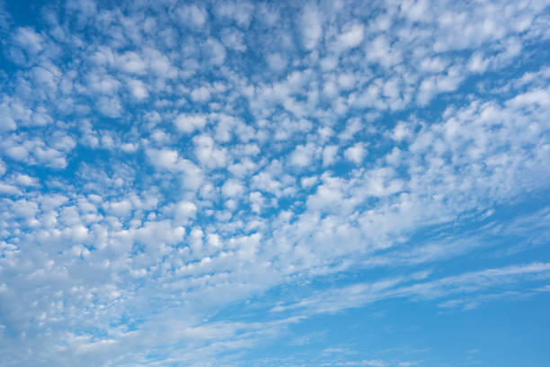 istock Blue sky and white clouds background on daytime 1363189219