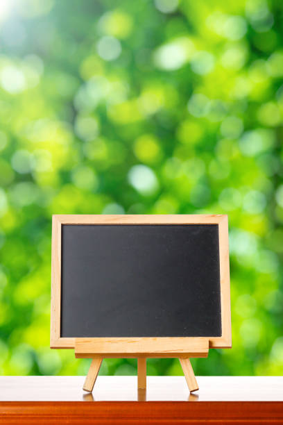 istock Blackboard and green blur background 1363192681