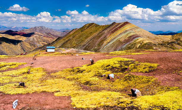 istock Hiking trail at Palccoyo Rainbow Mountains in Peru 1363198167
