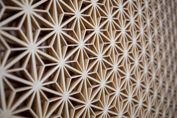 istock Traditional Japanese Kumiko wood art patterns 1363215361