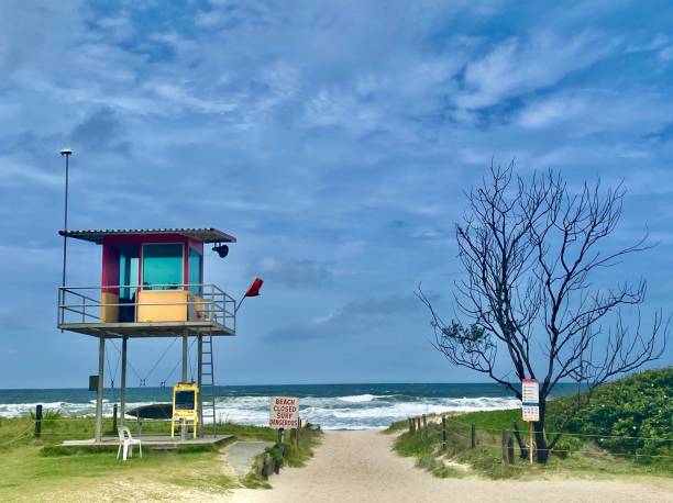 istock Surf Lifesaving Lookout Beach Tower 1363219192