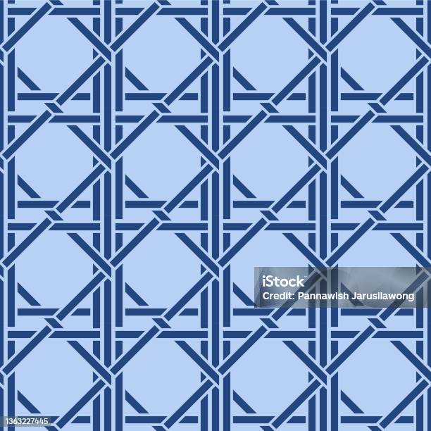 Japanese Square Pattern Japanese Square Weave Vector Seamless Pattern Stock Illustration ...