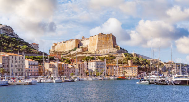 istock Landscape with Bonifacio town in Corsica 1363228943