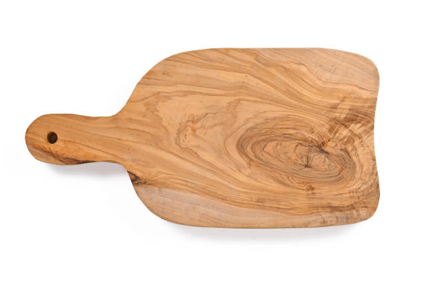 istock Top view of wooden cutting board 1363237947