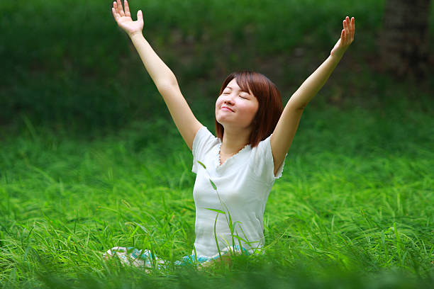 istock girl enjoy the nature 136324435