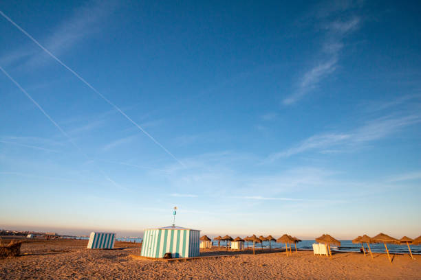Beach Hut at El Cabanyal in Valencia, Spain