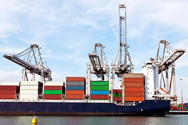 istock container ship in the harbor of rotterdam 136325132