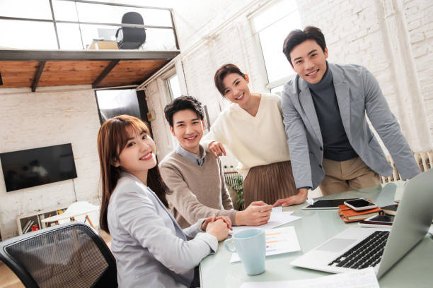 istock Young business people working in the studio 1363251377