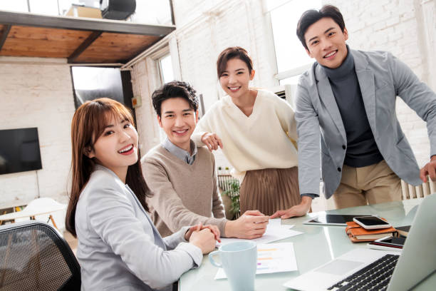 istock Young business people working in the studio 1363251400