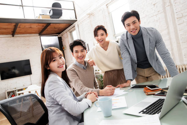 istock Young business people working in the studio 1363251527