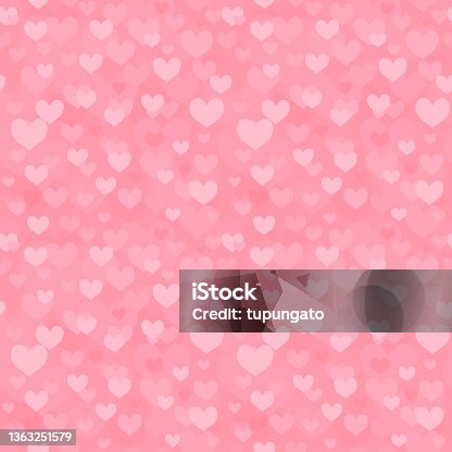 istock Seamless hearts texture - heart shape pattern 1363251579