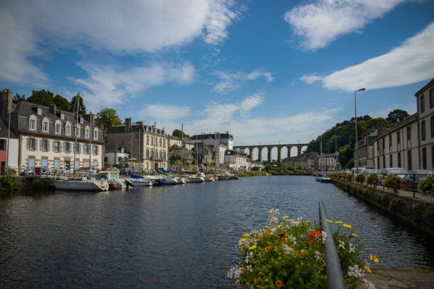 istock view on the harbor of Morlaix 1363254102