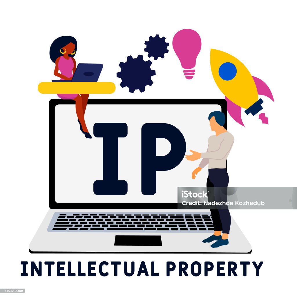 Ip Background Ip Intellectual Property Acronym Stock Illustration - Download Image ...