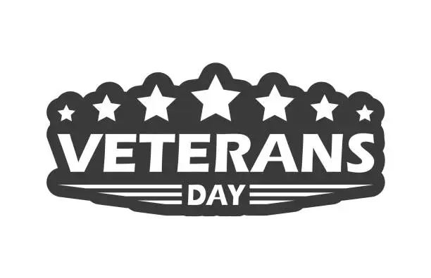 Vector illustration of design vector template Veterans day.